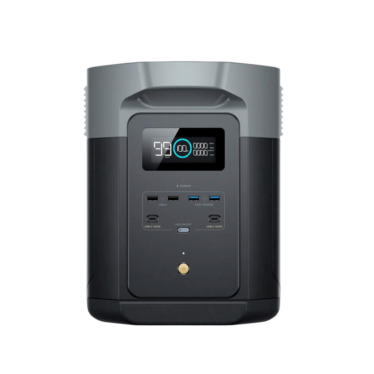 Зарядная станция EcoFlow DELTA 2 Max 2400 Вт 2048 Вт/ч LiFePO4 230V чистая синусоида (38129391)