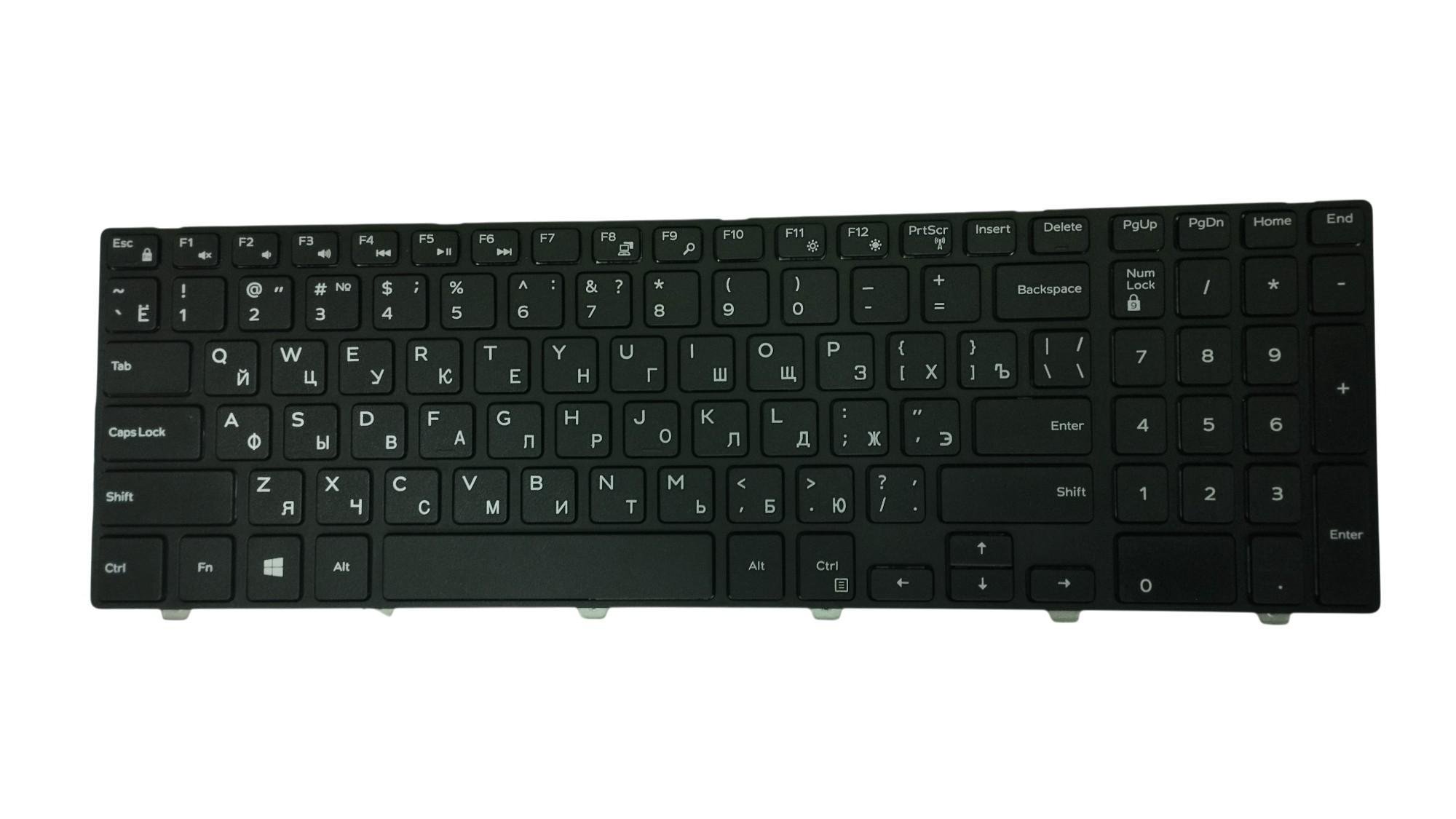 Клавіатура для ноутбука Dell Inspiron 15-5000/5547/5521 Black Frame Black
