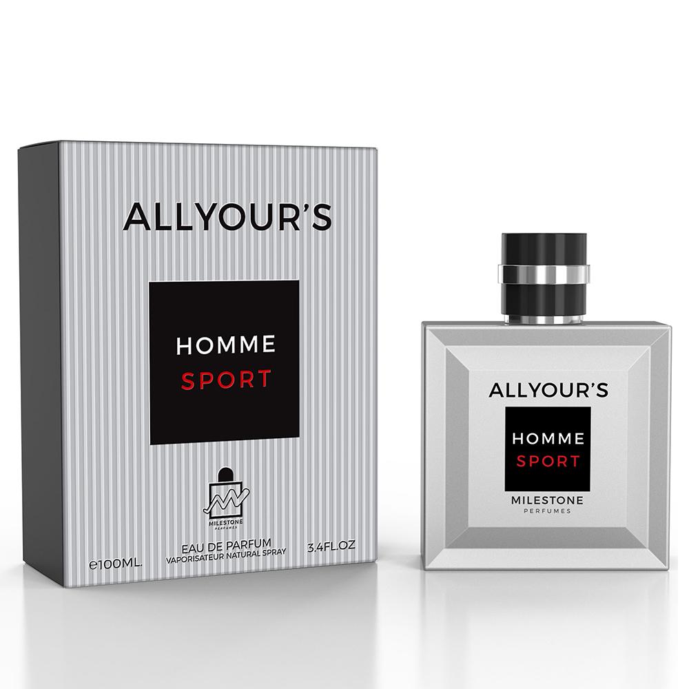 Вода парфюмированная мужская MILESTONE All Your'S Homme Sport 100 мл (MM35964)