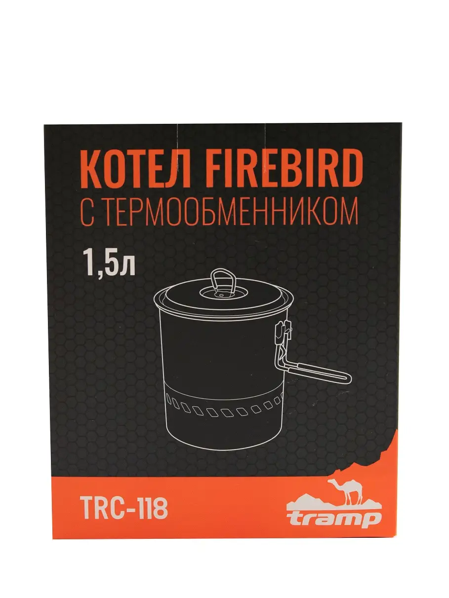 Казан Tramp Firebird из анодированного алюминия с теплообменником 1,5 л (UTRC-118) - фото 6