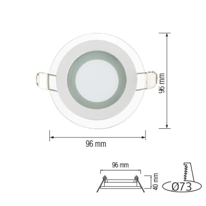 Светильник cветодиодный Clara-6 Horoz Electric 6W 4200K - фото 3