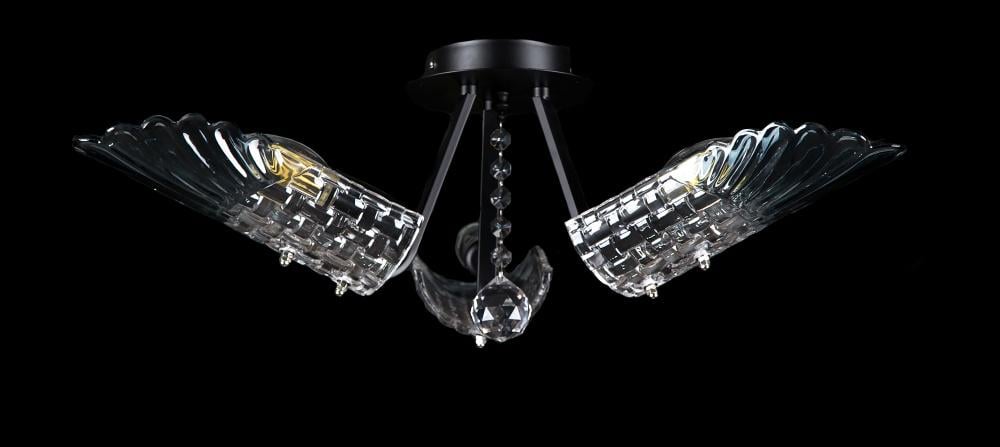 Люстра з плафонами Ray L3879/3 BK (IR006047)