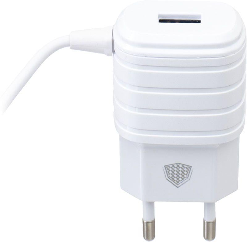 Пристрій мережевий зарядний INKAX CD-09 Travel charger Lightning cable 1 USB 2,1A White