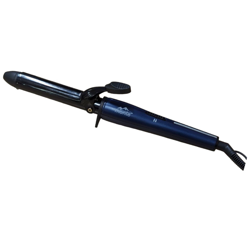 Щипцы для завивки волос Monte максимальная температура 200 °С Синий