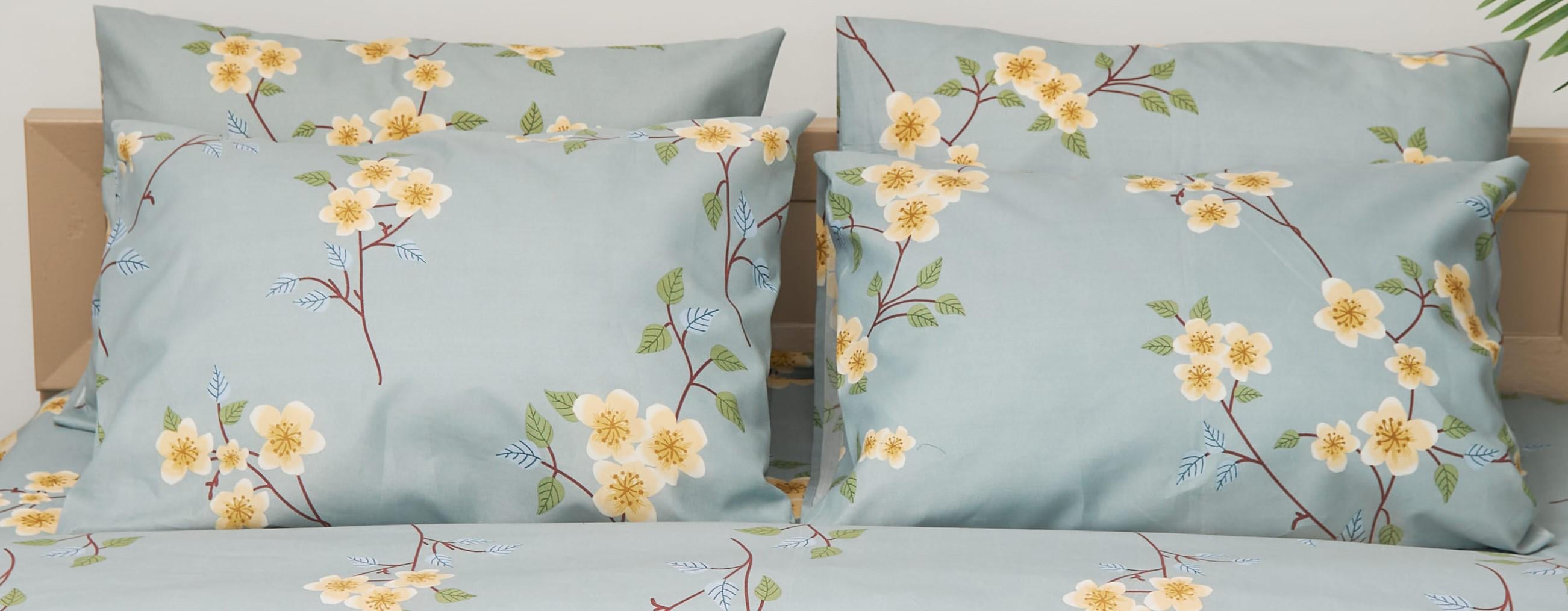 Набор наволочек Moon&Star Premium Spring Flower микросатин 40х40 см/2 шт. (MS-840000552)