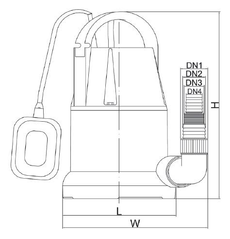 Насос для відкачування води Wisla TP-750 0,75кВт Hmax 8м Qmax 12,5 м3 - фото 5