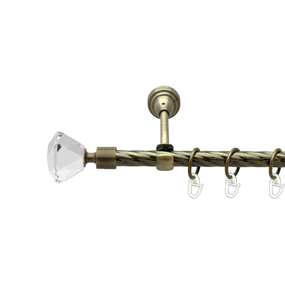 Карниз Orvit Спектралія однорядний скручений 16 мм 160 см Антик (00-00022385)