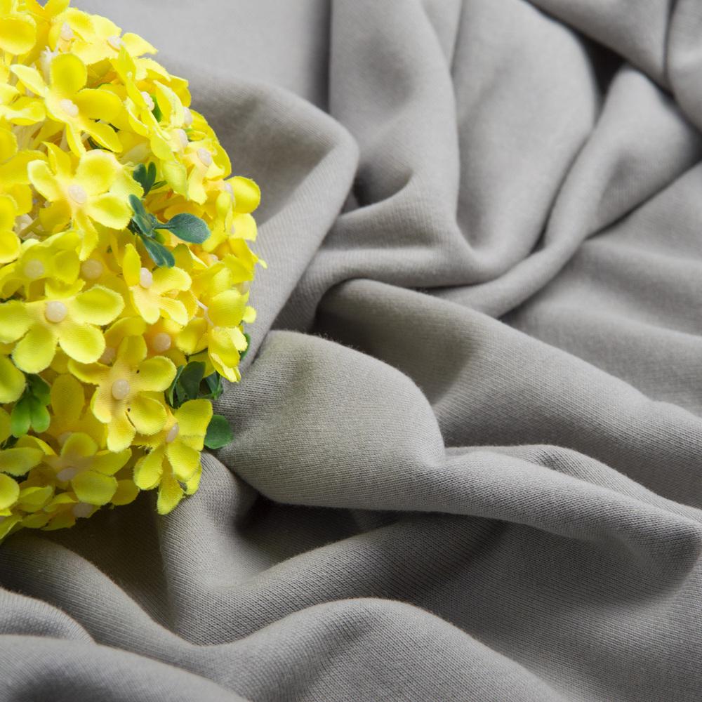 Тканина трикотаж Сезон трьохнитка петля Світло-сірий (23784) - фото 3 Тканина трикотаж Сезон трьохнитка петля Світло-сірий (23784) - фото 3