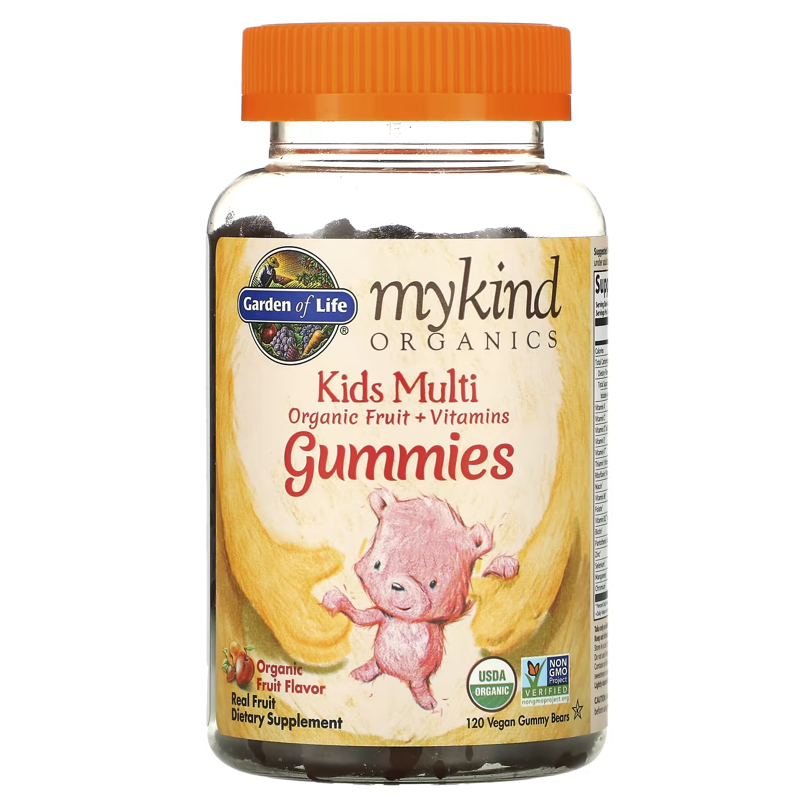 Мультивитамины Garden of Life MyKind Organics Kids Multi детские со вкусом органических фруктов 120 таблеток