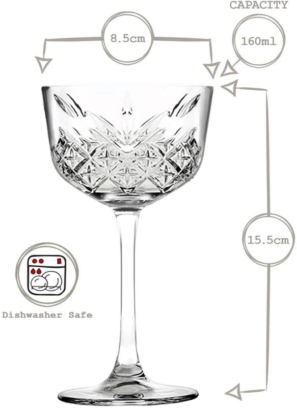 Набор коктейльных бокалов Pasabahce Timeless 4 шт. 160 мл - фото 3 Набор коктейльных бокалов Pasabahce Timeless 4 шт. 160 мл - фото 3