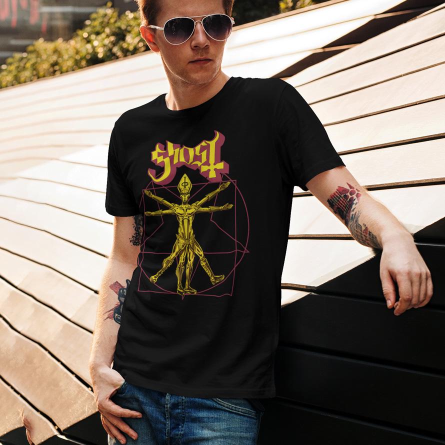 Футболка унисекс Ghost The Vitruvian Ghost 2XL Черный (32700702)