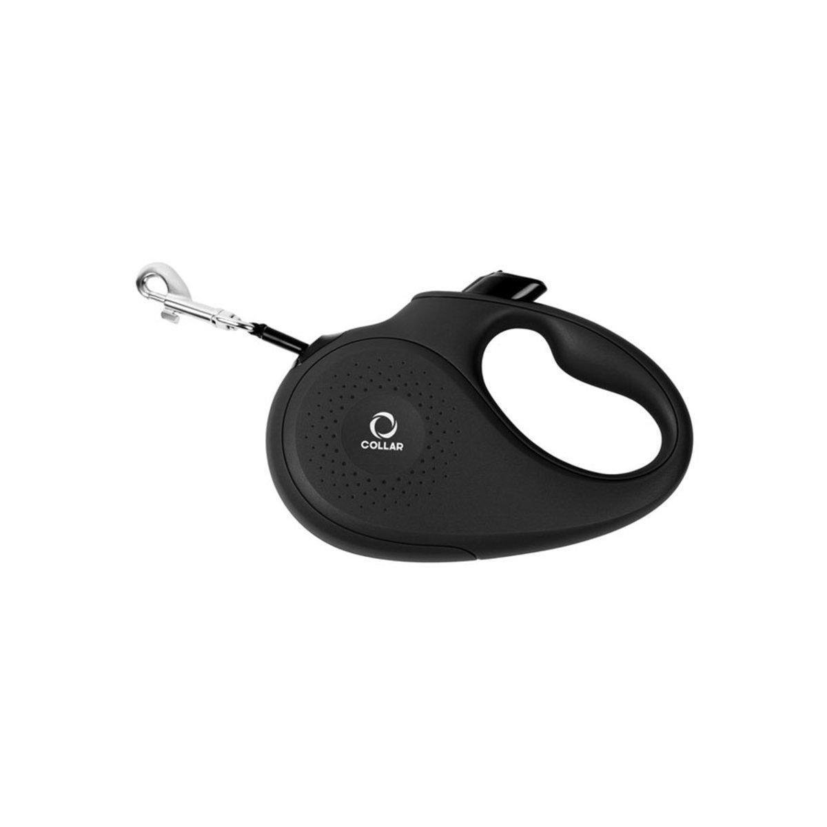 Поводок-рулетка CoLLaR для собак со светоотражающей лентой S 15 кг 5 м Черный (81241 Col)