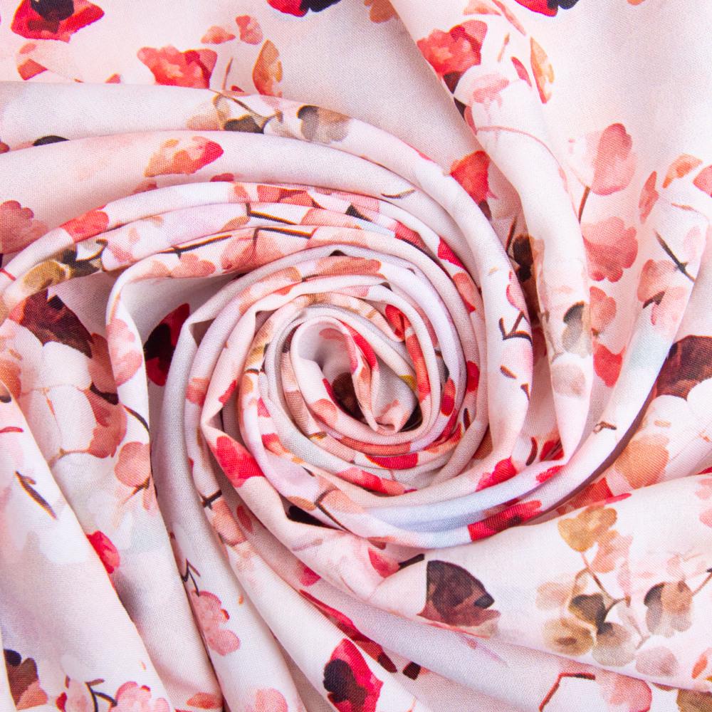 Ткань платяная штапель вискоза Май 90 г/м2 145 см Коралл (26587)