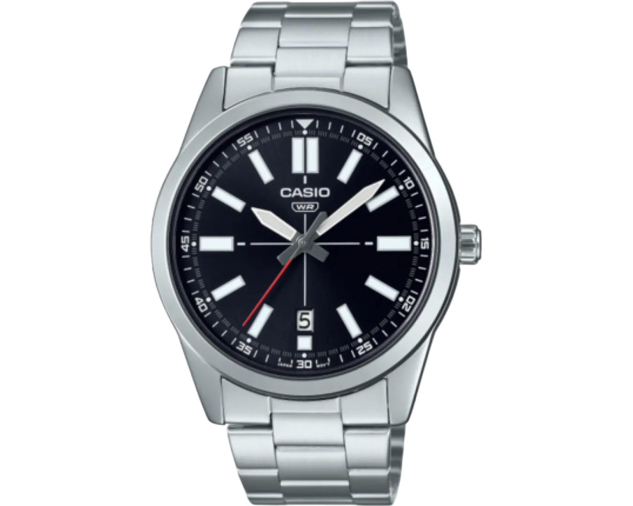 Наручний годинник чоловічий MTP-VD02D-1EUDF d 41 мм Cрібний/Чорний (2448328585)