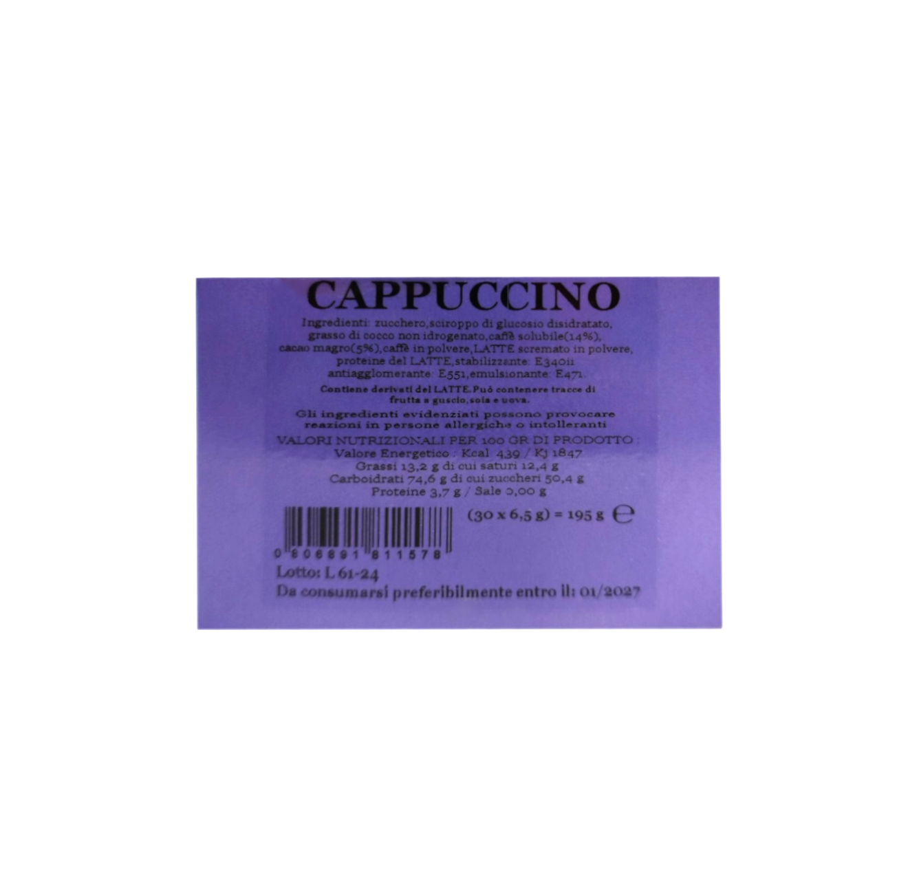 Капучино в капсулах Buongiorno Nespresso Cappuccino 30 шт. (CF000058) - фото 3 Капучино в капсулах Buongiorno Nespresso Cappuccino 30 шт. (CF000058) - фото 3