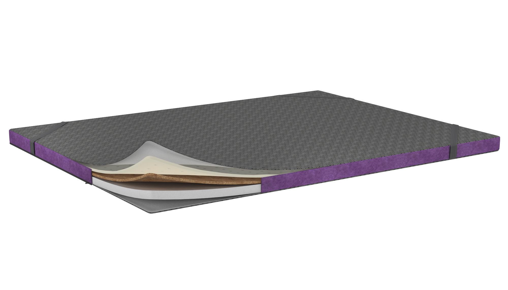 Матрац-топер безпружинний PURPLE Evolution Luxe Cocos полуторний 120x180 см (10110340402-120180)