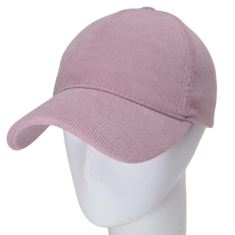 Бейсболка Sofi BVH22505 пустышка пятиклинка с регулятором размера вельветовая L/р. 57-58 Пудровый