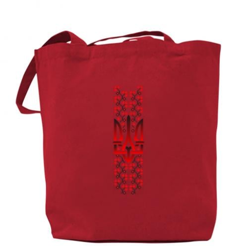 Шоппер Вышиванка украинский орнамент Герб Червоный (16852649-3-165347)
