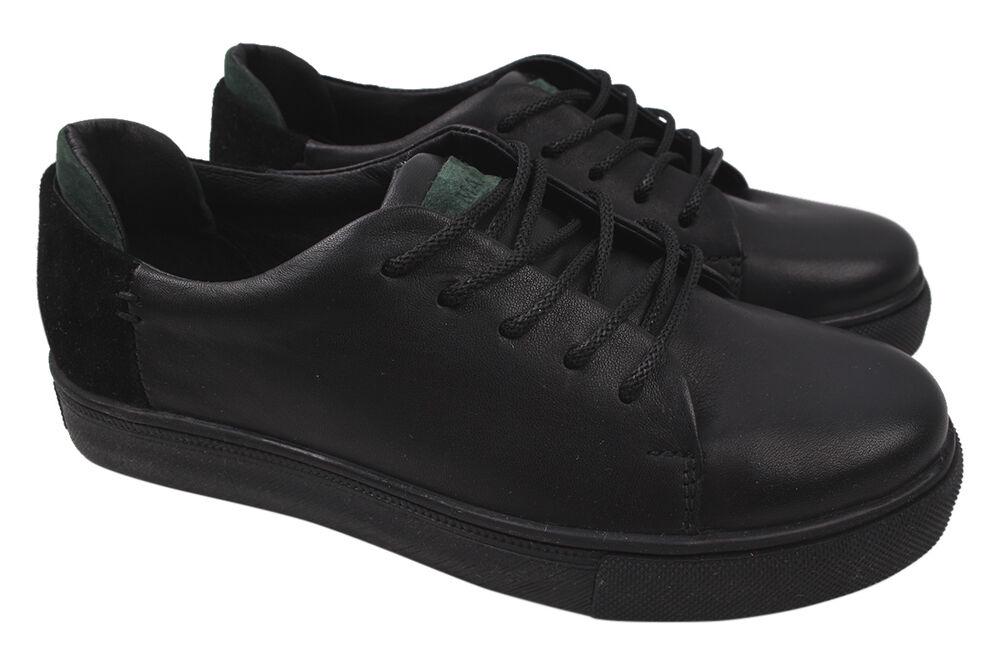 Туфли мужские Zumer из кожи р. 35 Черный (58-20DTC)