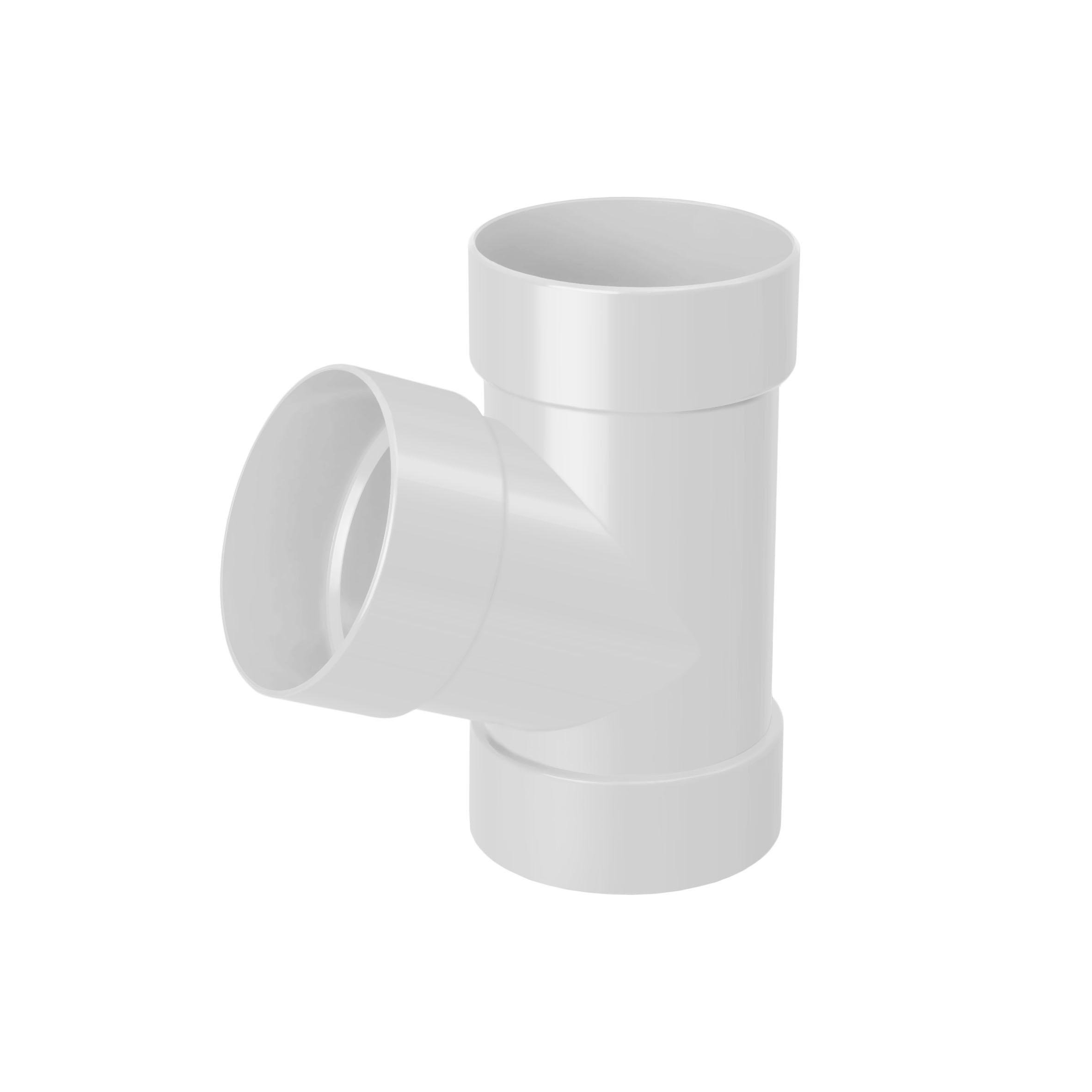 Тройник RAINWAY 75 мм Белый