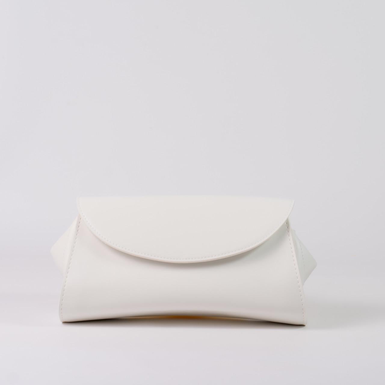 Сумка-бананка жіноча Next Level Bags з екошкіри 28х14х7 см Білий (01-1825)
