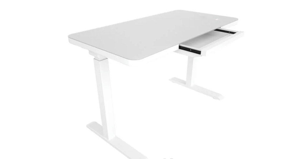 Стол Monotable Nice Desk со стеклянной столешницей White (mt00173) - фото 3