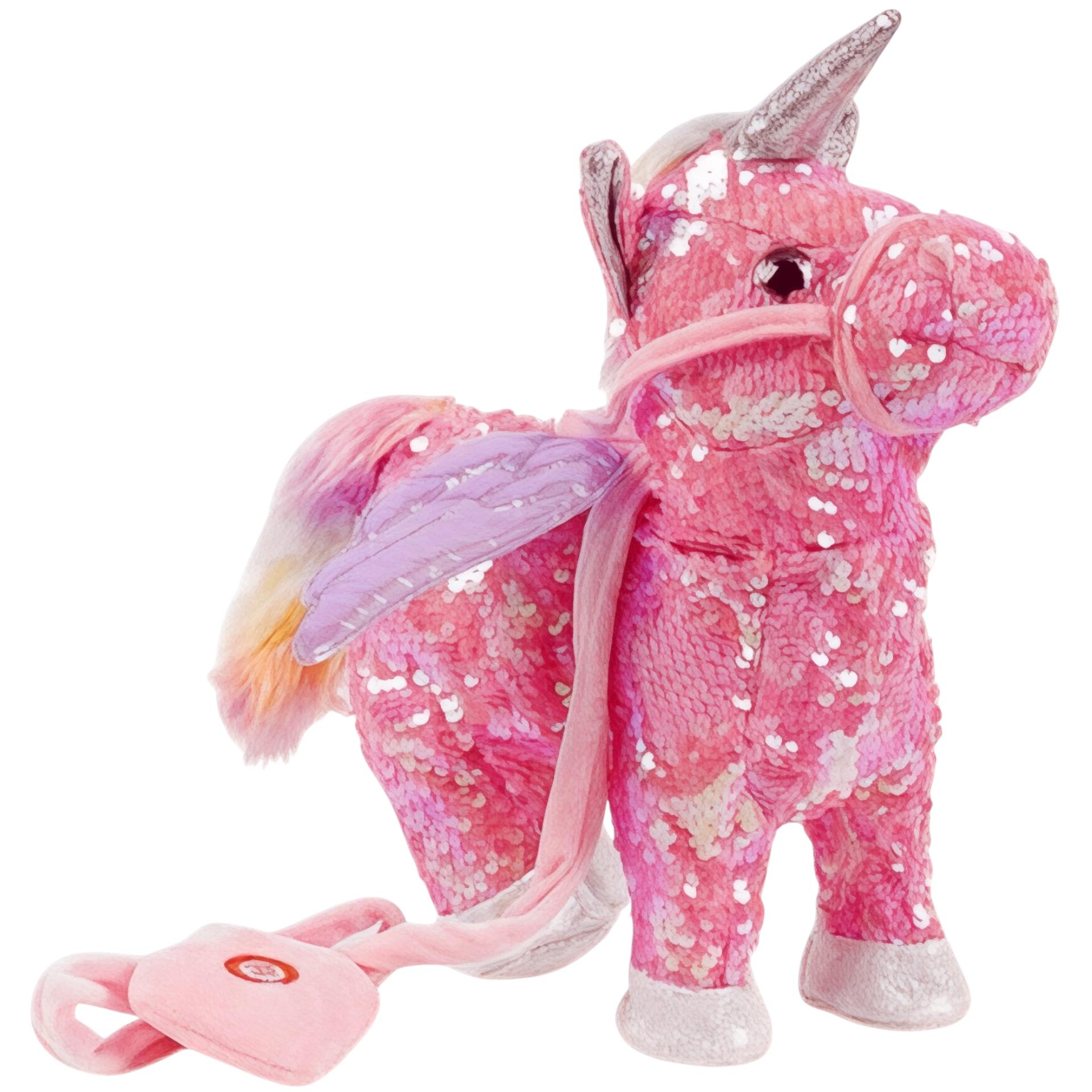 Интерактивная игрушка TK Group Веселый единорог М 147951 в пайетках в коробке (113926)