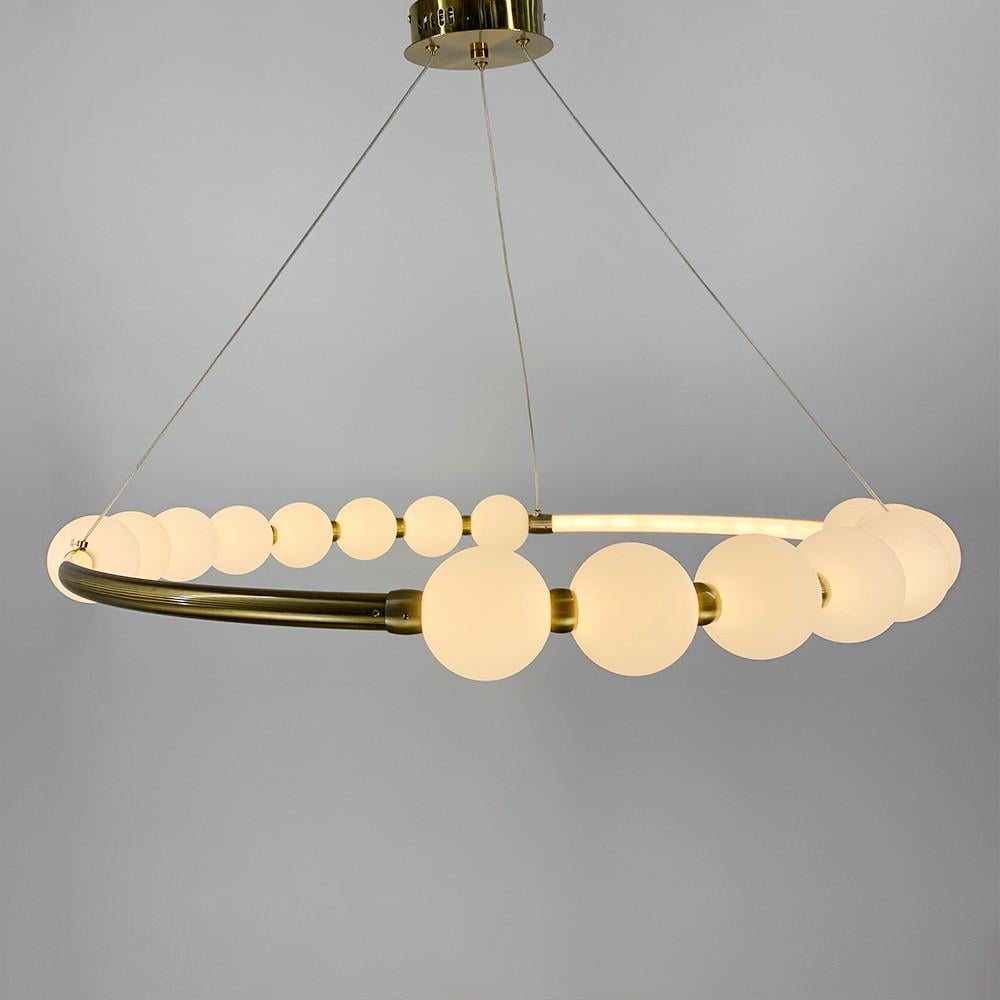 Люстра Nordic Pearl з плафонами-перлінками на 3 режими (2683011288) - фото 3 Люстра Nordic Pearl з плафонами-перлінками на 3 режими (2683011288) - фото 3