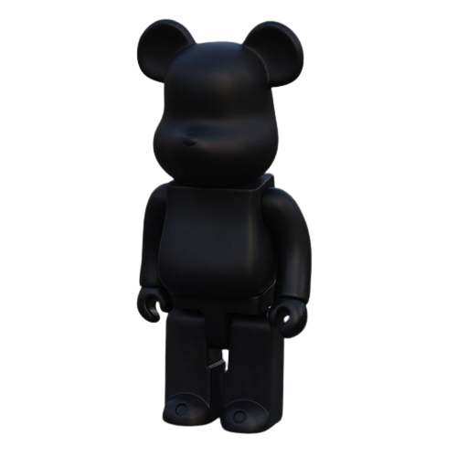 Статуетка RESTEQ Bearbrick 400% 28 см Чорний (VA-1355623976)