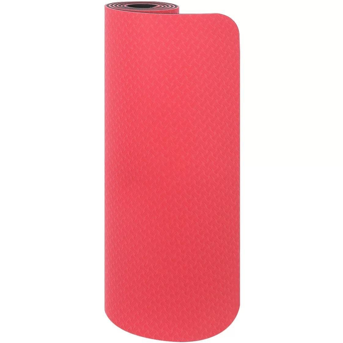 Коврик для йоги и фитнеса Power System PS-4060 TPE Yoga Mat Premium 183х61х0,6 см Red