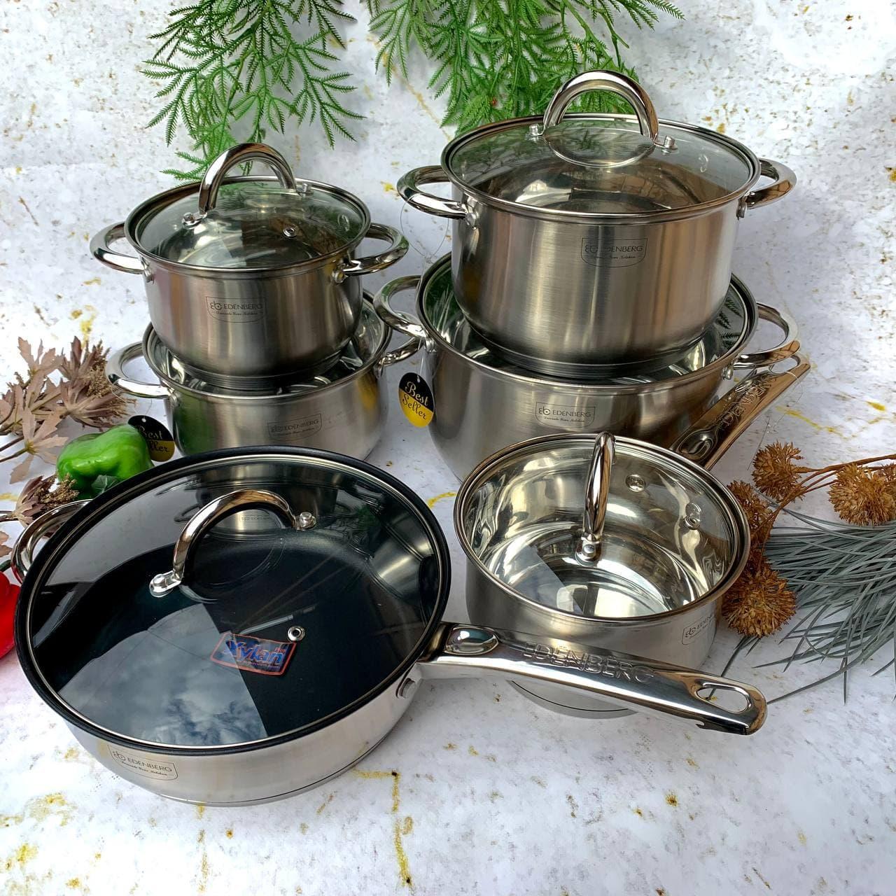 Набор кастрюль Edenberg EB-4001 12 пр. Набор кастрюль Edenberg EB-4001 12 пр.