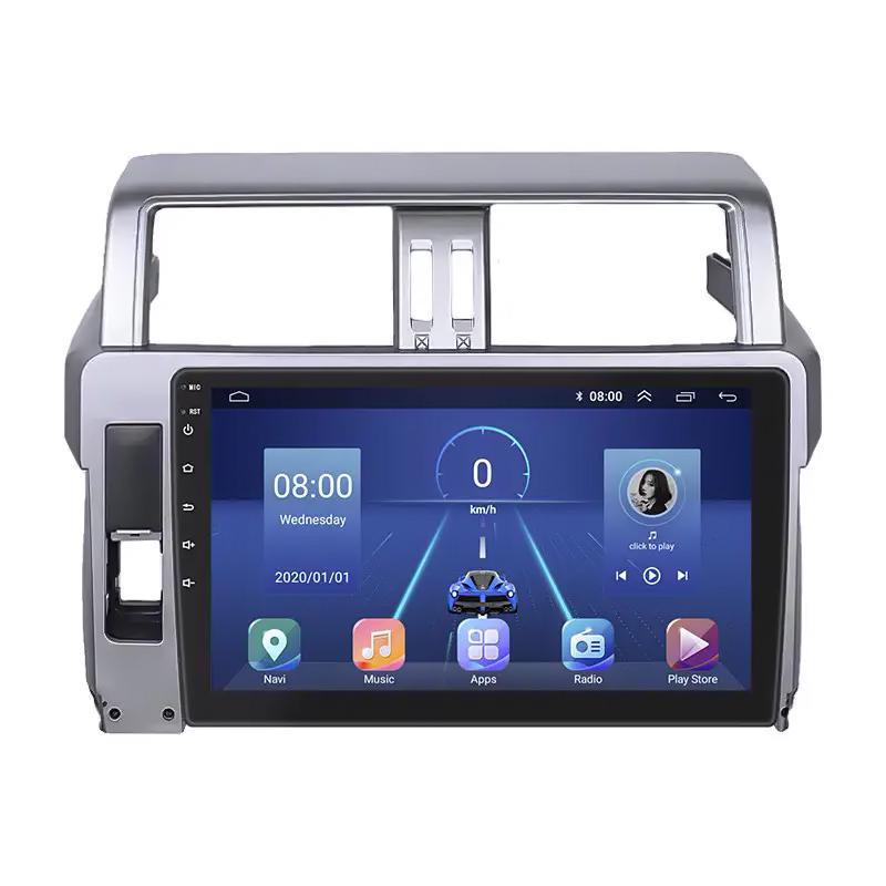 Автомагнитола штатная Lesko Top для Toyota Land Cruiser Prado 150 Series рестайлинг 1 2013-2017 г. 4G/Wi-Fi/GPS 6/128 GB 10" (9708-52754)