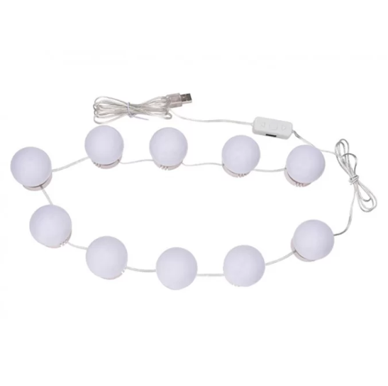 Led підсвічування дзеркала для макіяжу Vanity Mirror Lights 10 лампочок - фото 7 Led підсвічування дзеркала для макіяжу Vanity Mirror Lights 10 лампочок - фото 7