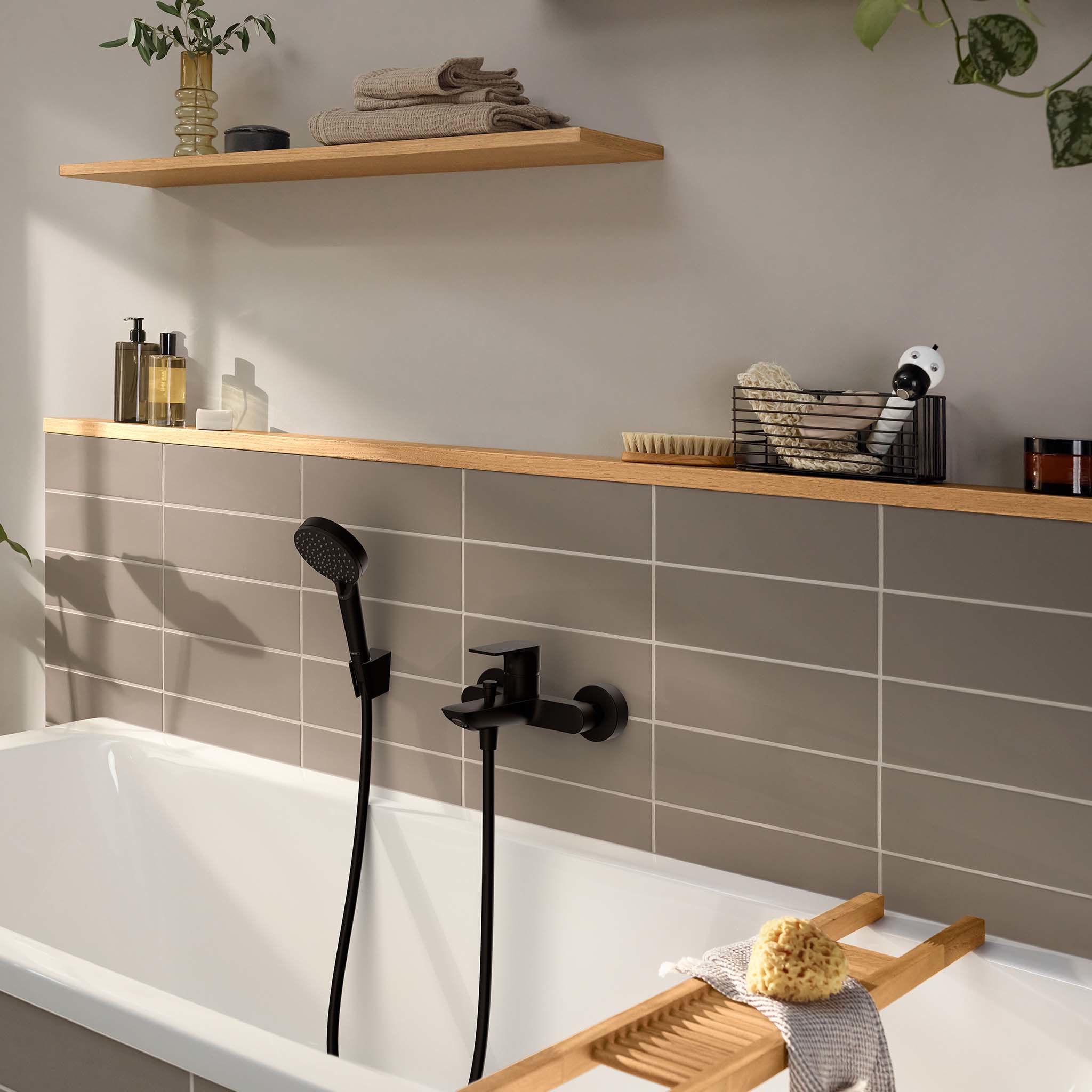 Змішувач для ванної Hansgrohe Rebris E 72450670 одноважільний Чорний (148967) - фото 7