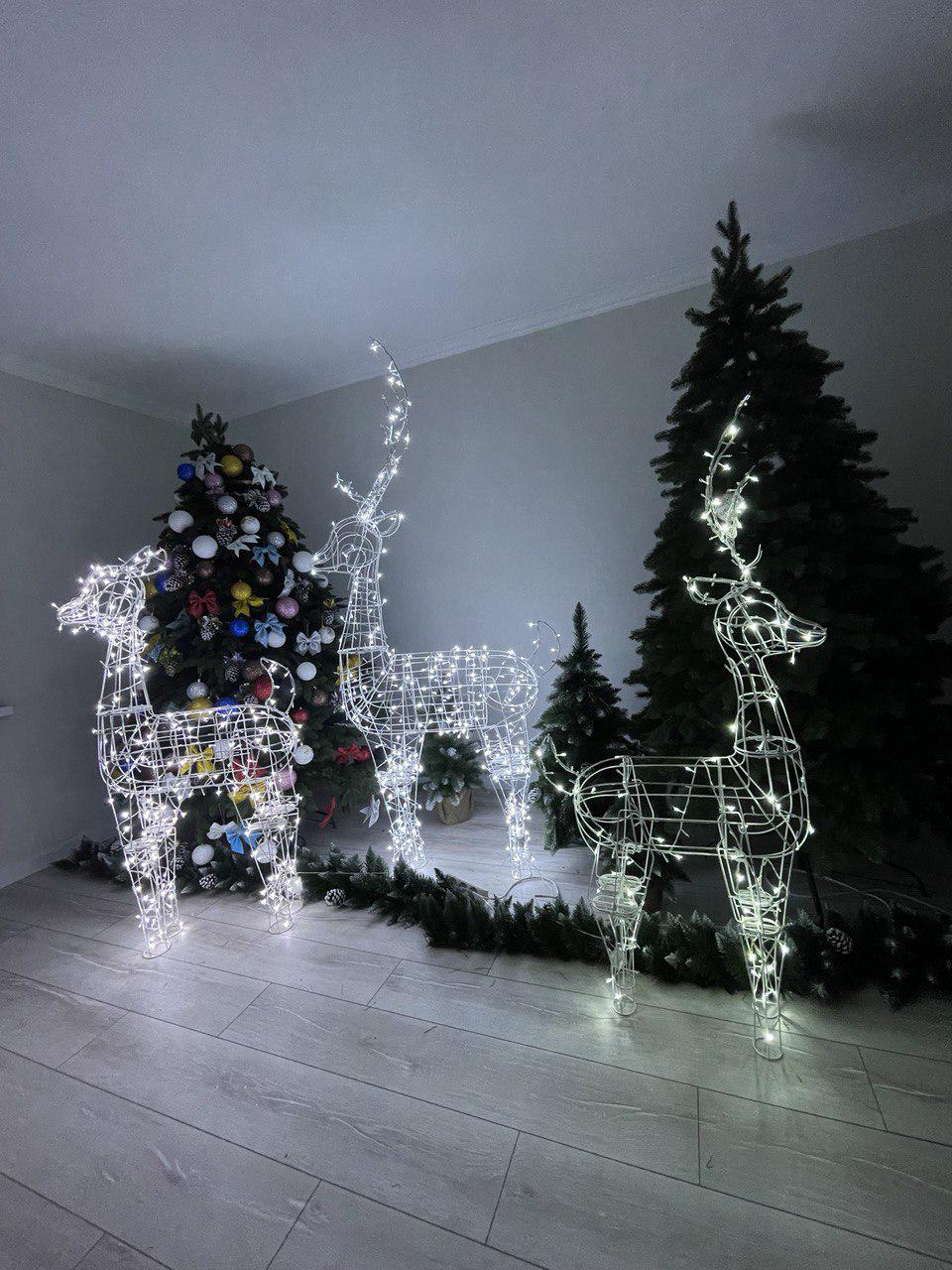 Фігура новорічна Світлодіодний олень 1,8 м (Ol18) - фото 2