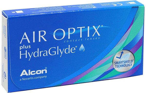 Контактные линзы Air Optix Plus Hydraglyde 3шт.