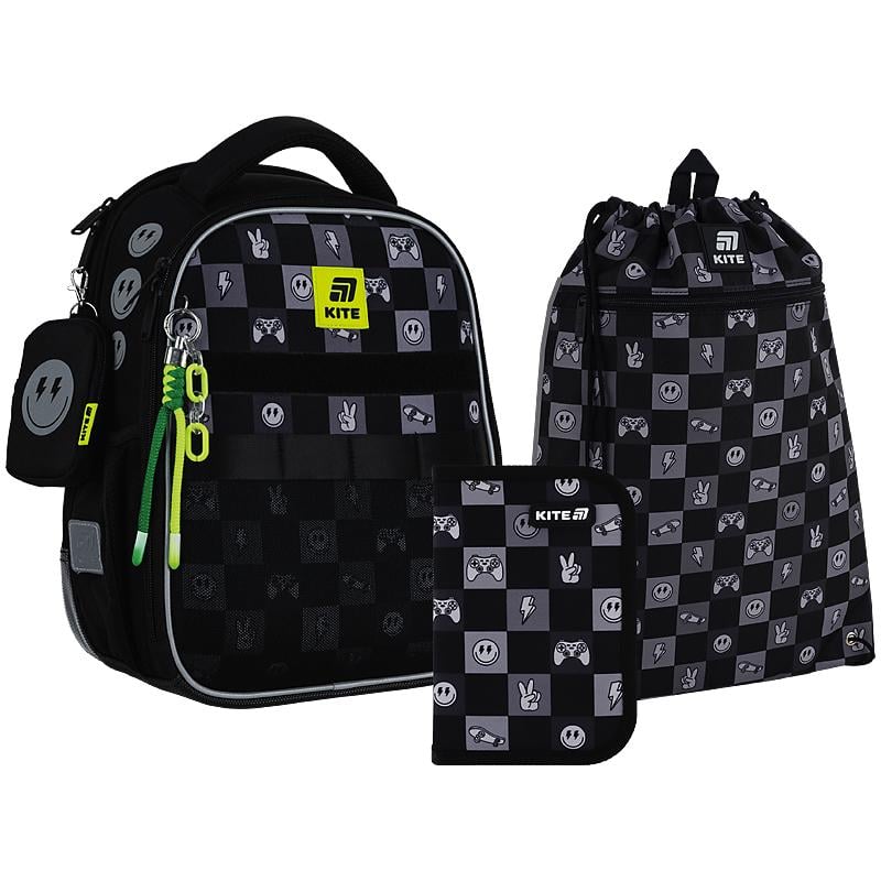 Школьный набор KITE Education Game On SET_K25-555S-5 рюкзак/пенал/сумка