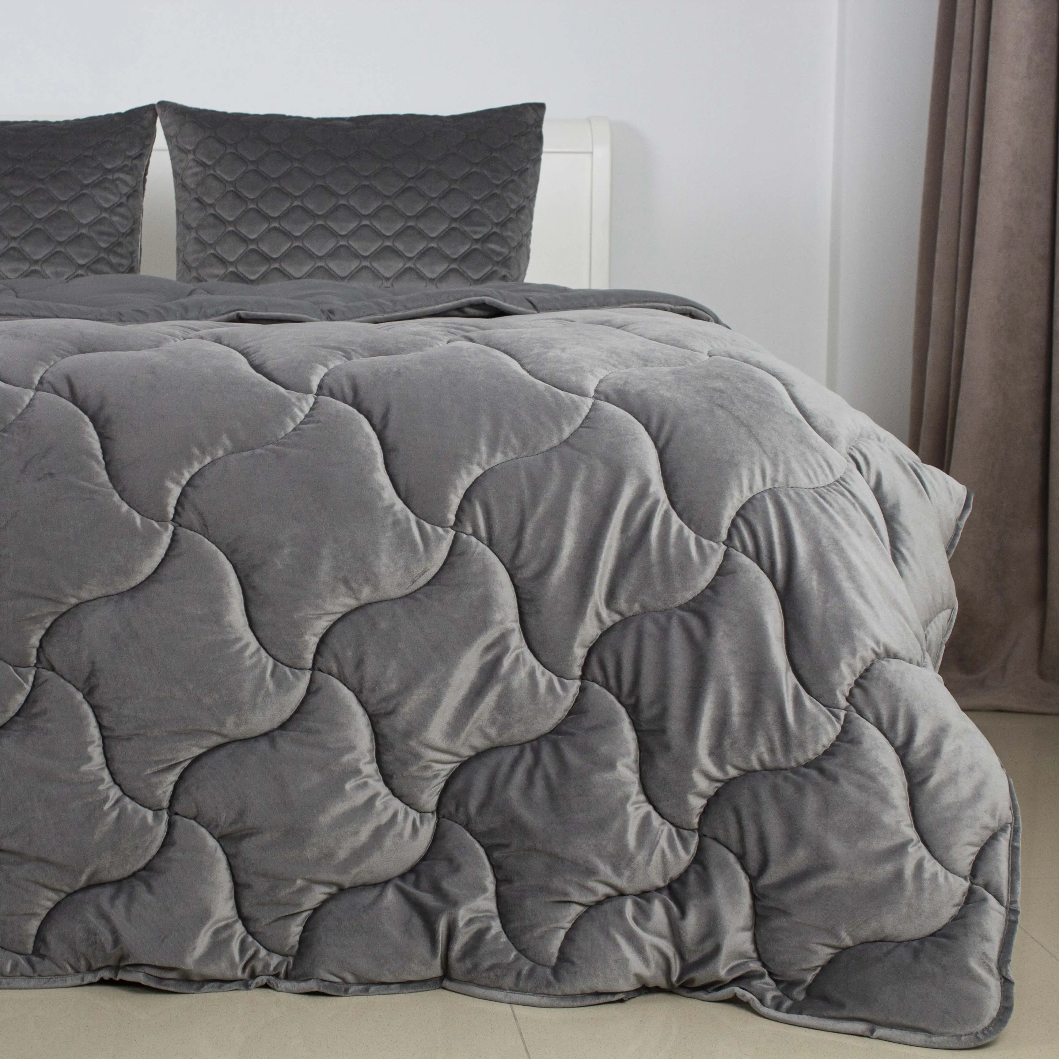 Одеяло ТЕП VELOUR 180x210 см Темно-серый (1-04871_34536)