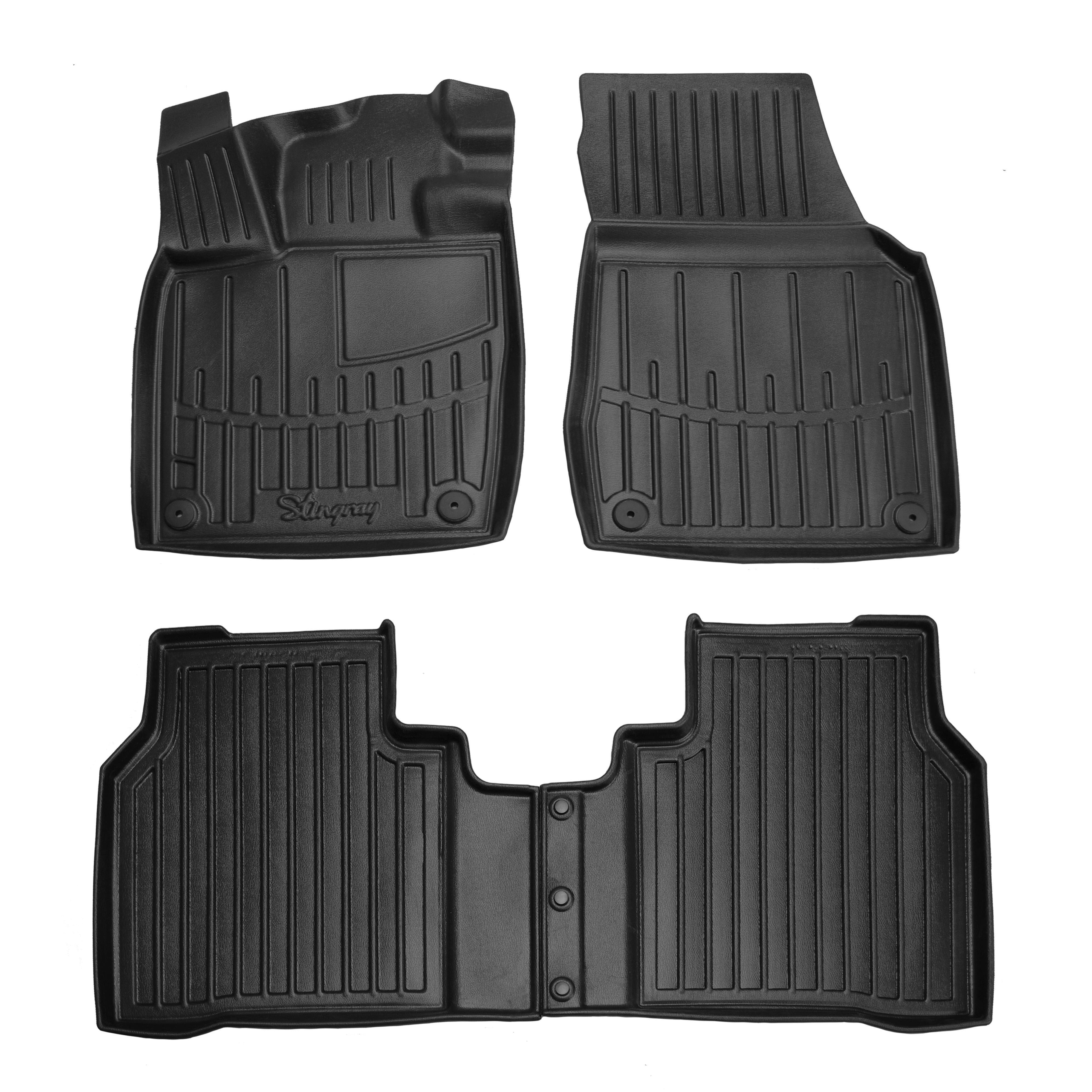 Коврики Stingray 3D для Volkswagen ID.7 полиуретан 4 шт. Черный (158663)