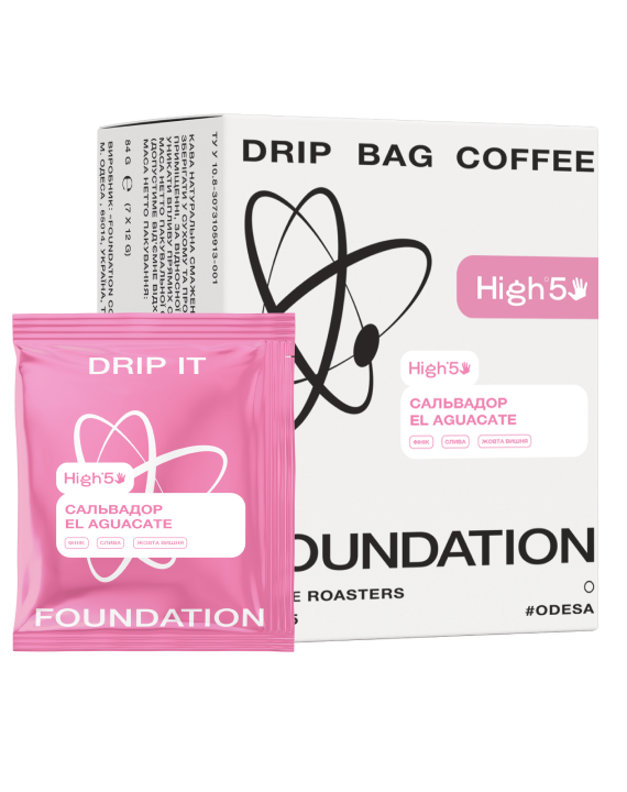 Дрип-кофе FOUNDATION COFFEE ROASTERS Сальвадор El Aguacate 5 шт./пак