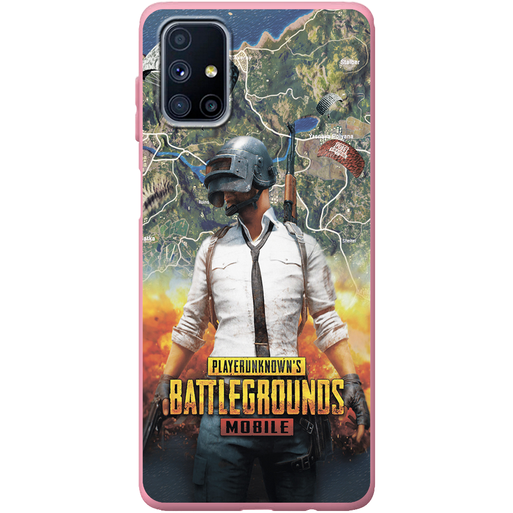 Чохол Boxface Samsung M515 Galaxy M51 PUBG Mobile Рожевий силікон (40937-up2309-42165)