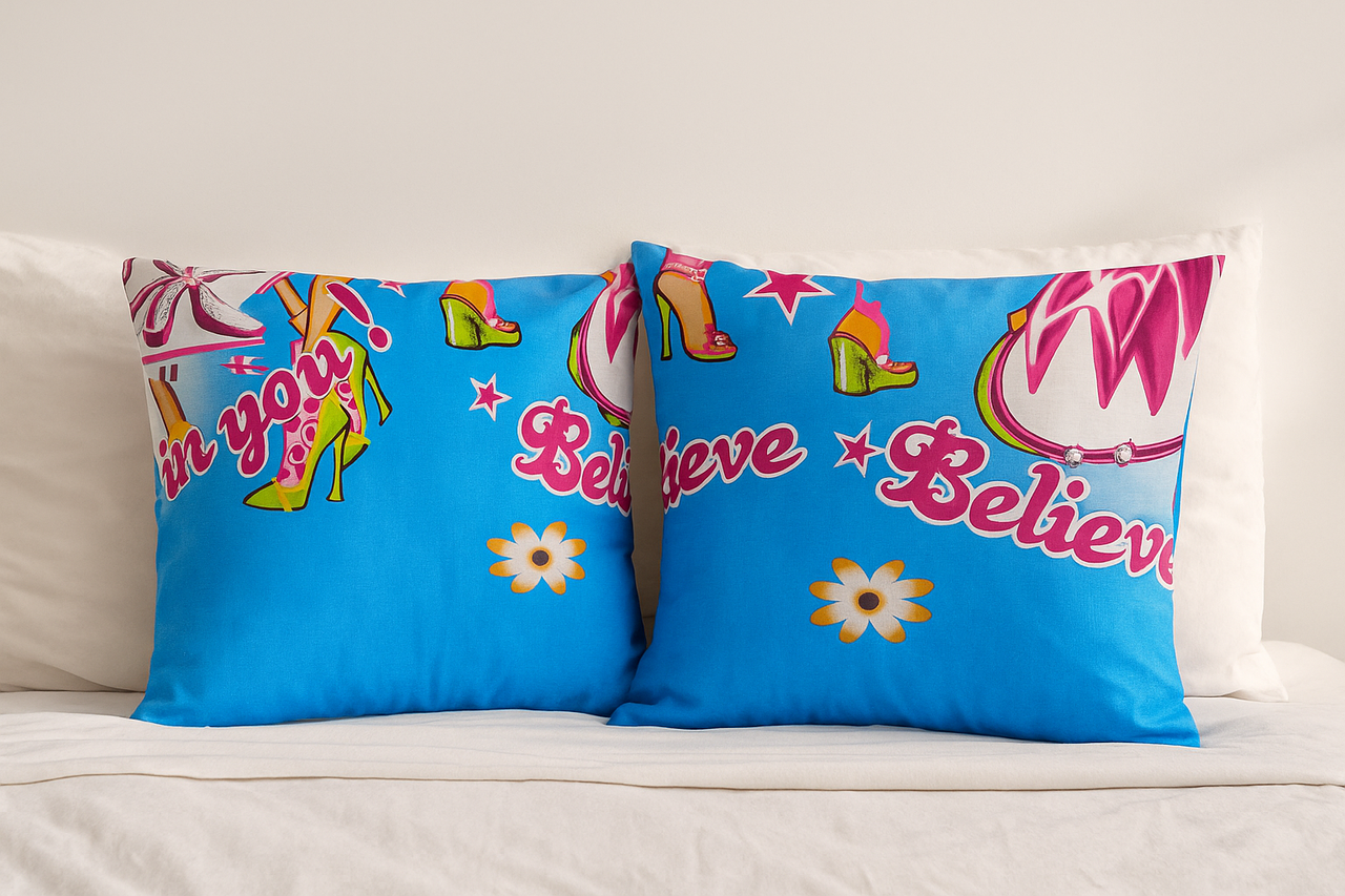 Наволочка Believe in you без голд люкс 40х40 см (G-26130)