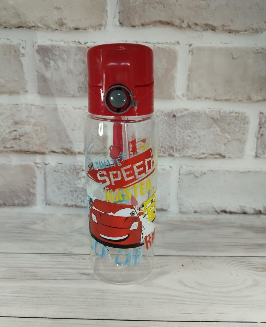 Пляшка для води дитяча TS Kitchen Speed з трубочкою 500 мл Червоний (24844591)