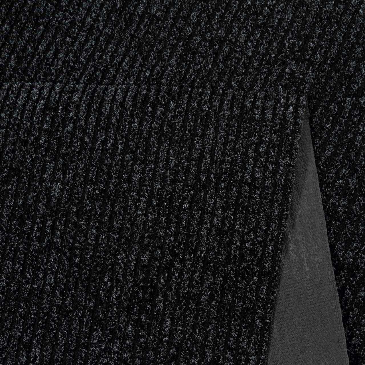 Ковер грязезащитный с ворсом на резиновой основе DAKARIA Vebe Sheffield Run 50 0,8x1,2 м Черный (00-00016897) - фото 4