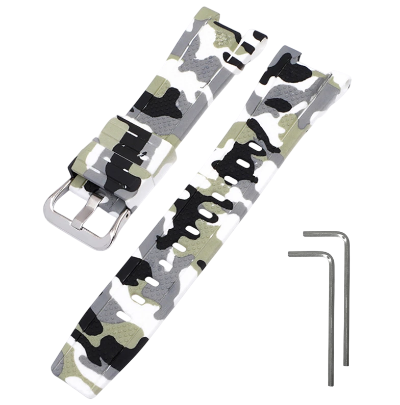 Ремінець для Casio G-Shock GST-W300 Camo White SI (4080)