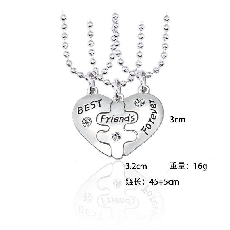 Кулон Best Friends Forever 3 кулони 3 ланцюжки (28016) - фото 5 Кулон Best Friends Forever 3 кулони 3 ланцюжки (28016) - фото 5