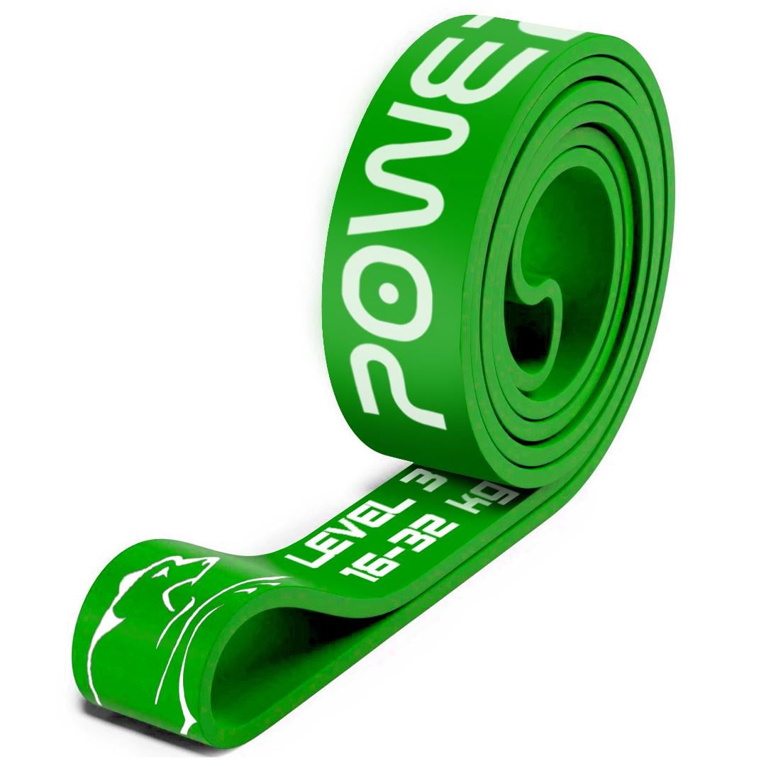 Еспандер-петля PowerPlay 4115 Power Band 16-32 кг Зелений