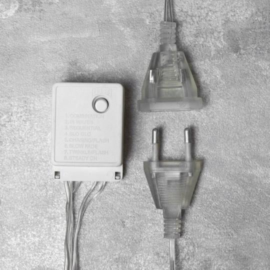 Гирлянда-штора светодиодная Счастливого Рождества 100 LED из ПВХ от электросети 3,3х0,8 м Разноцветный (150-81-9133-031) - фото 5 Гирлянда-штора светодиодная Счастливого Рождества 100 LED из ПВХ от электросети 3,3х0,8 м Разноцветный (150-81-9133-031) - фото 5