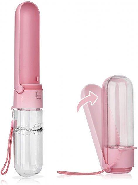 Поилка походная для собак Redminut 300 мл со шнурком Розовый (1604131081) - фото 2 Поилка походная для собак Redminut 300 мл со шнурком Розовый (1604131081) - фото 2