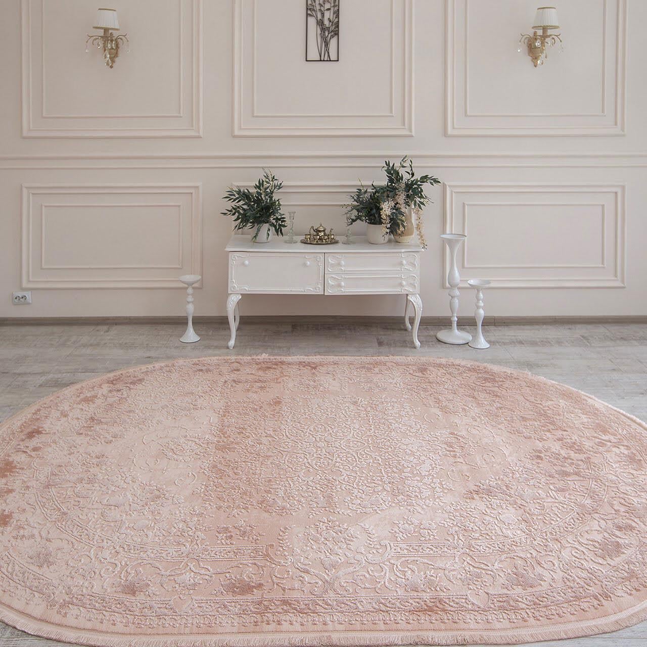 Ковер акриловый Taboo g980b овал 160x230 см Pink/Pudra (73201623)